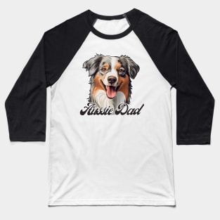 Australian Shepherd Dad T-Shirt - Dog Lover Gift, Pet Parent Apparel Baseball T-Shirt